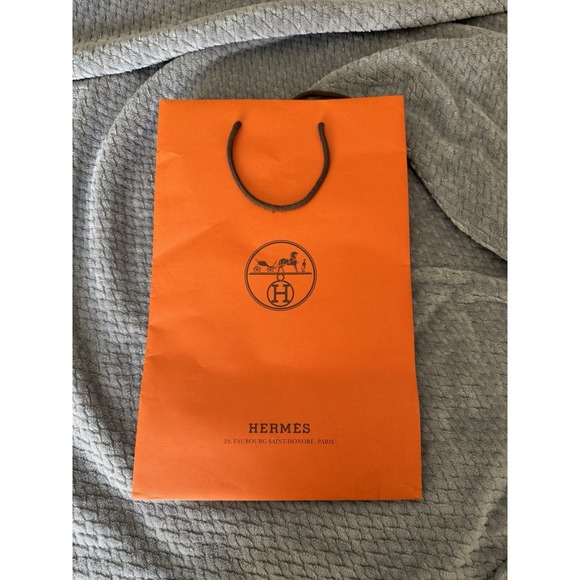 HERMÈS Other - Authentic Hermes Orange Paper Gift Bag Medium Size‎ 17" x 11" x 3.5"